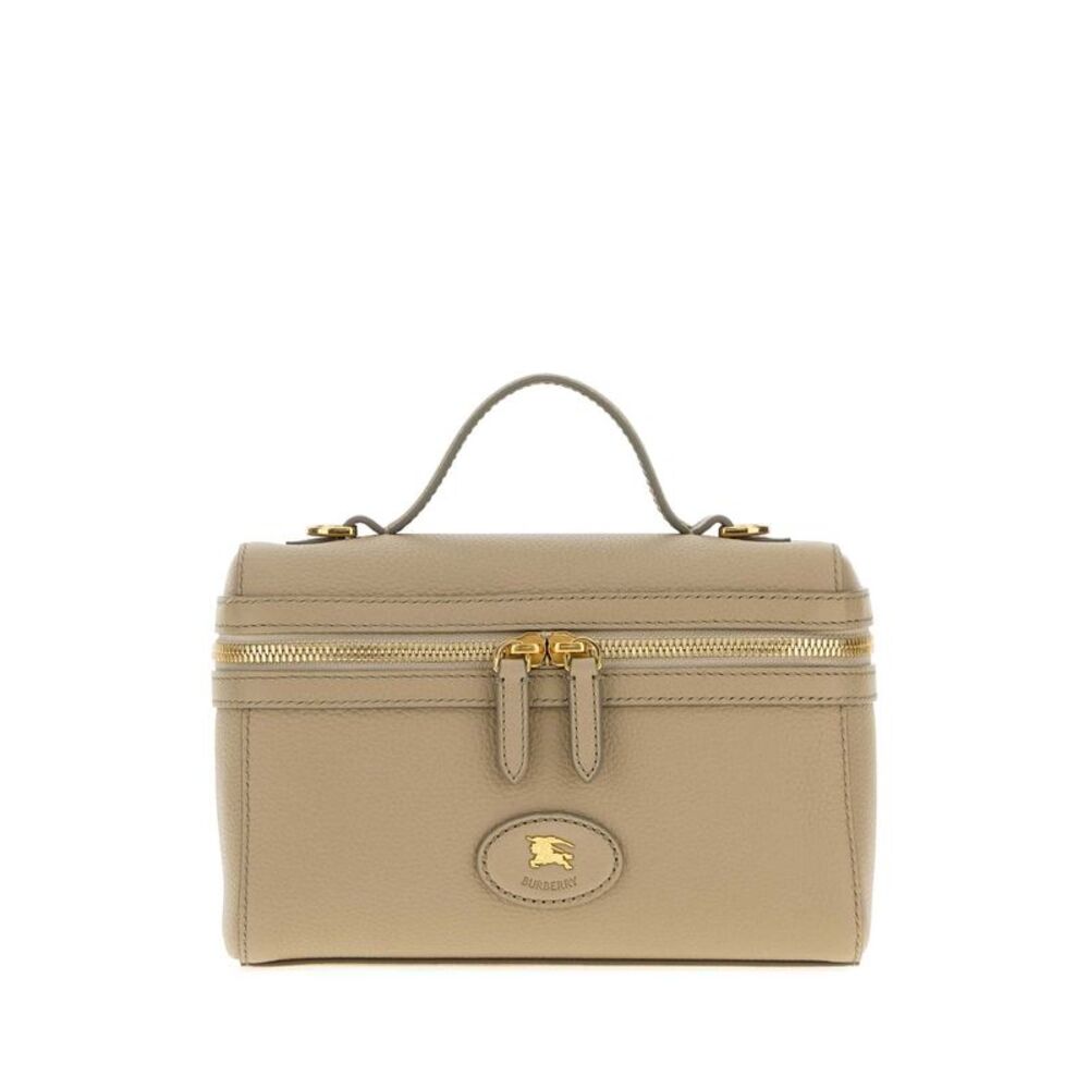 Burberry Women Dove Grey Leather Bloomsbury Handbag
